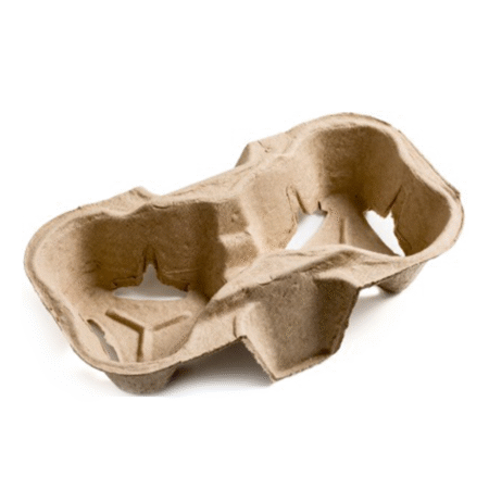 MOULDED PULP FIBRE 2 CUP HOLDER
