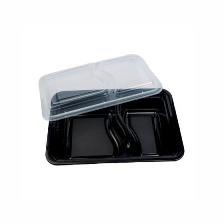 CLEAR LID FOR 2 COMPARTMENT BOX