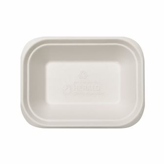 BAGASSE CHIP TRAY WHITE (C2-DEEP)