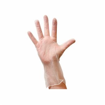 CLEAR VINYL GLOVE (POWDER FREE)