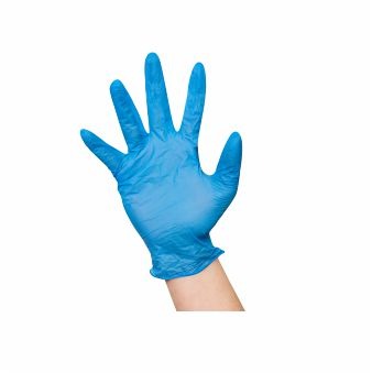 BLUE VINYL GLOVE (POWDER FREE)