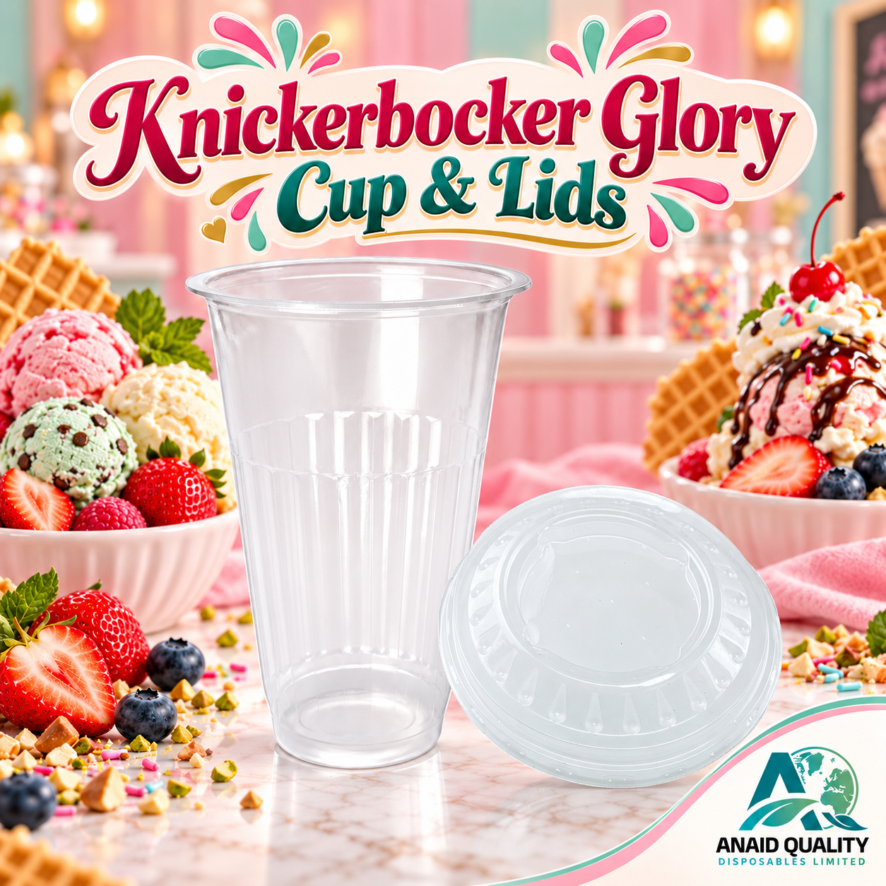 Knickerbocker Glory Cups & Lids